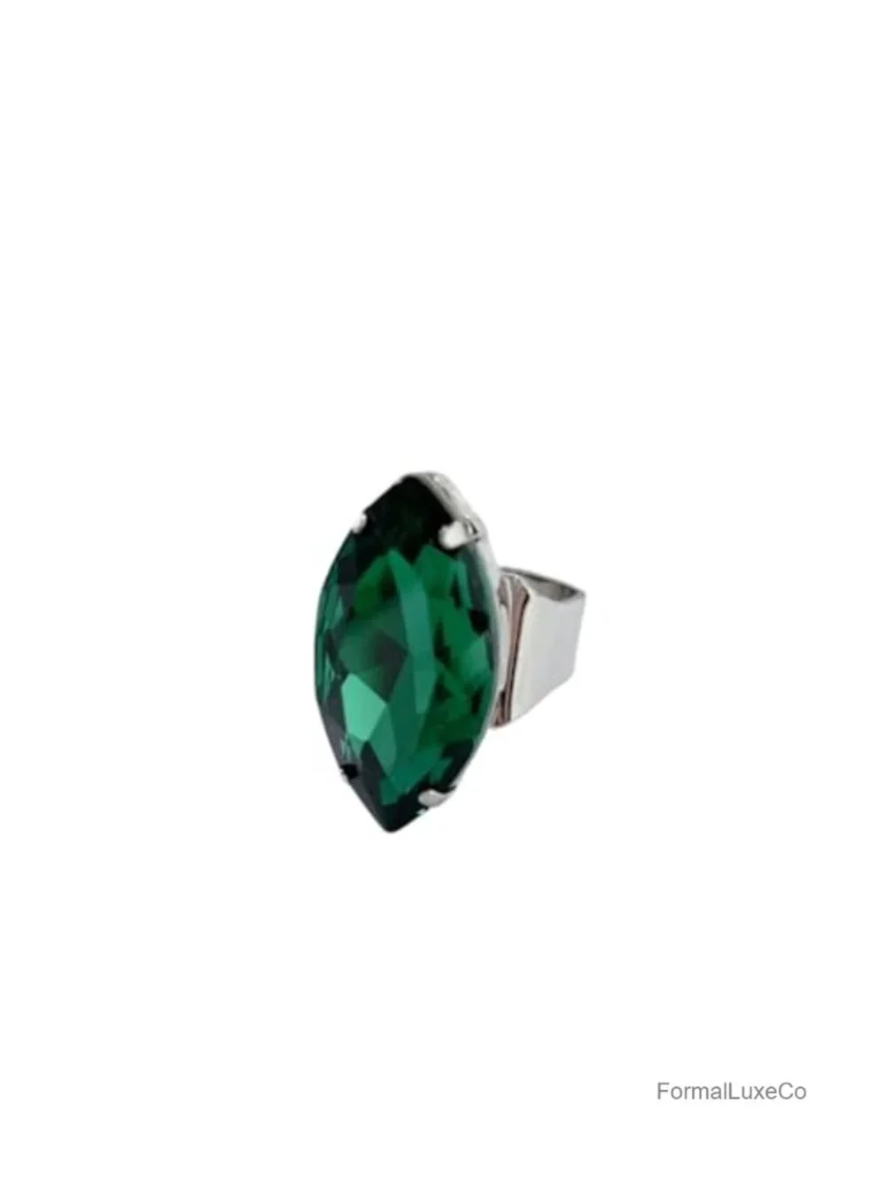 Marquise Rhinestone Cocktail Ring Chunky Statement Ring